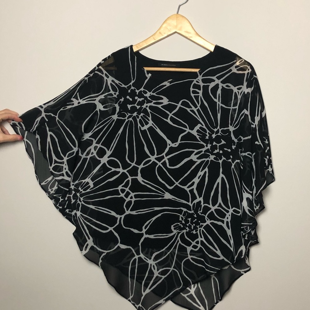 BCBG Maxamara Sheer Blouse